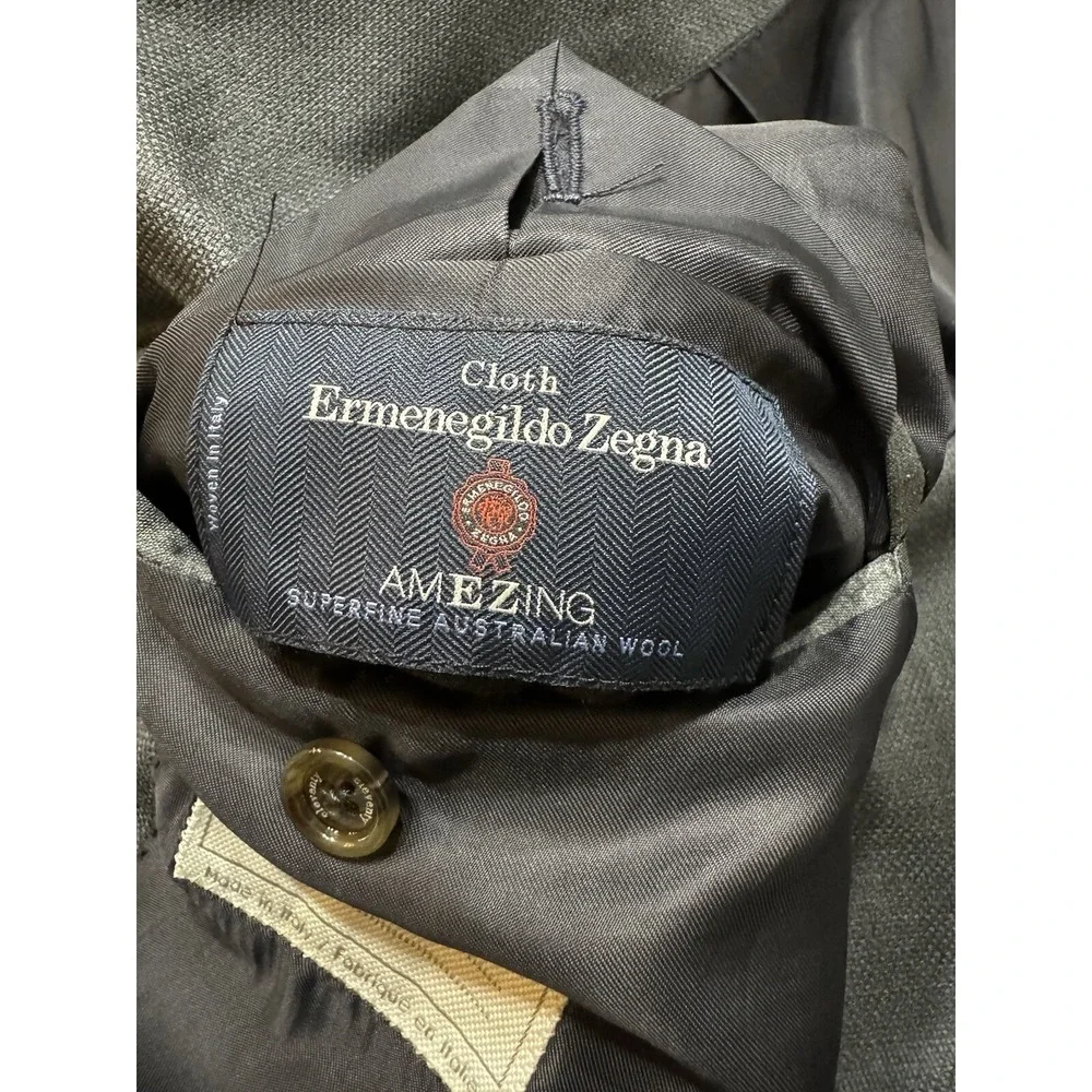 Eleventy Platinum Zegna 44R Blazer Australian Wool Hand Stitch Half‎ Lined